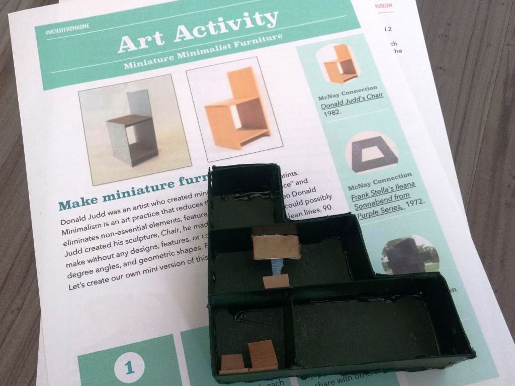 Miniature Minimalist Furniture Activity from the McNay Art Museum