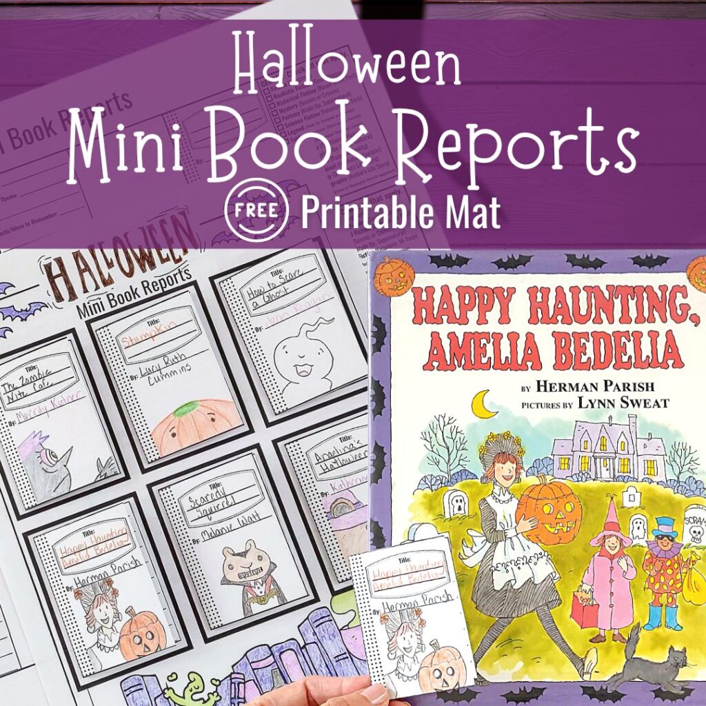 Halloween Mini Book Reports Free Printable