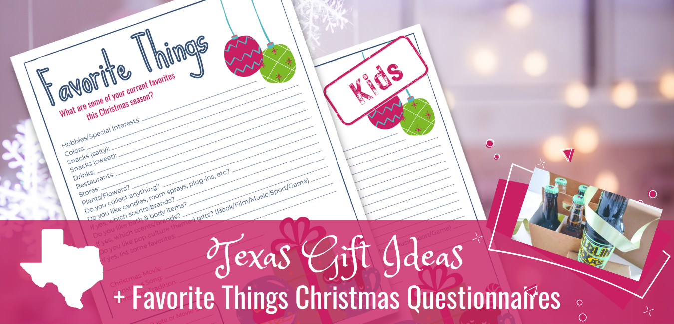 Read more about the article Texas Gift Ideas + Favorite Things Christmas Questionnaire