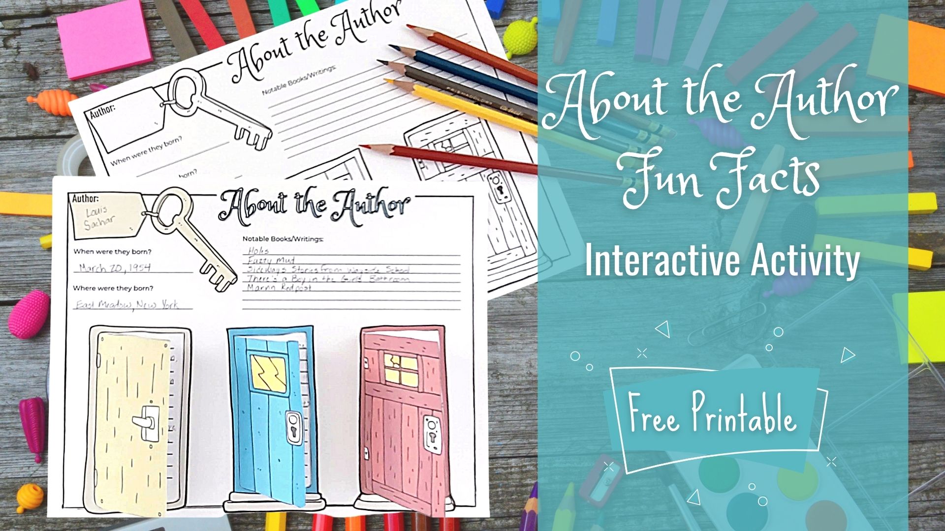 Read more about the article About the Author Fun Facts Printable