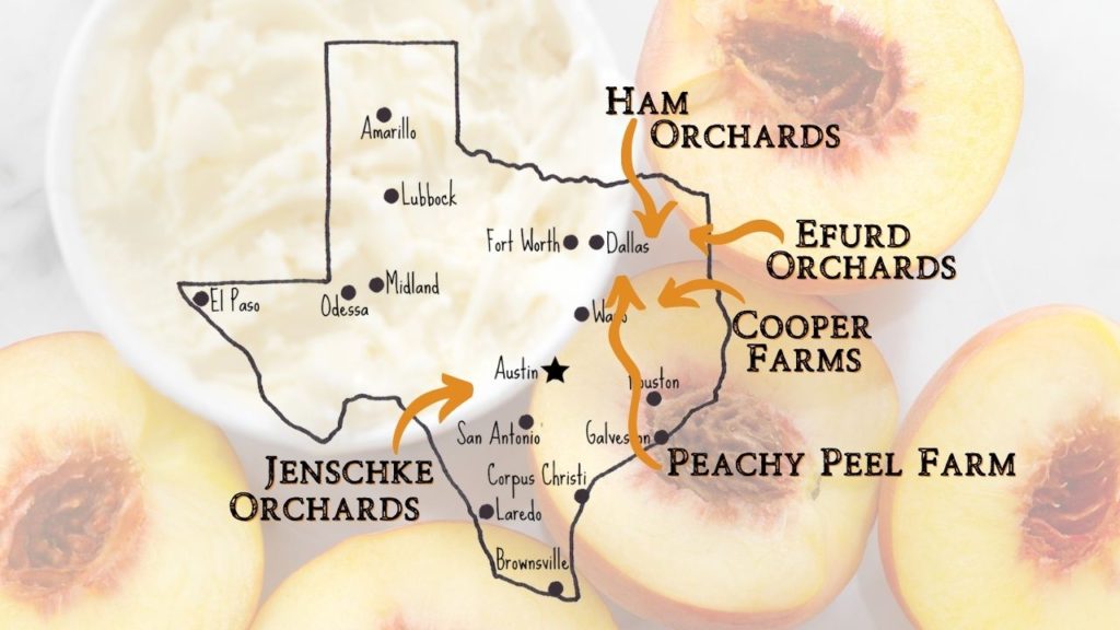 Best Homemade Peach Ice Cream in Texas Locations